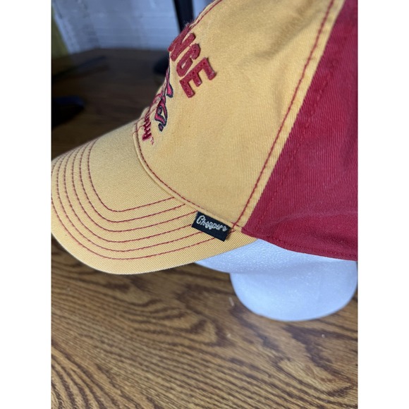 Orange County Choppers Hat Cap Fitted Mens One Size Yellow Red Embroidered Biker - Picture 3 of 8